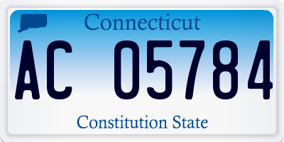 CT license plate AC05784