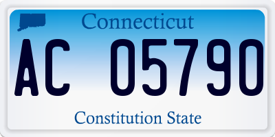 CT license plate AC05790