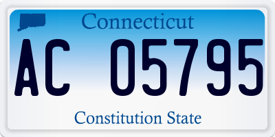 CT license plate AC05795