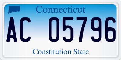 CT license plate AC05796