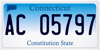 CT license plate AC05797