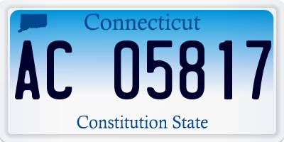 CT license plate AC05817