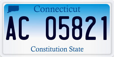 CT license plate AC05821