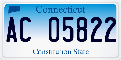 CT license plate AC05822
