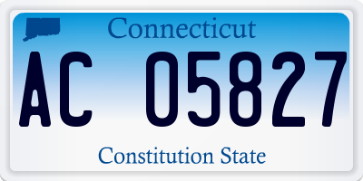 CT license plate AC05827