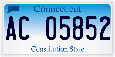 CT license plate AC05852