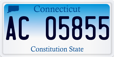 CT license plate AC05855