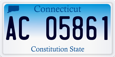 CT license plate AC05861