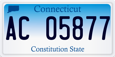 CT license plate AC05877