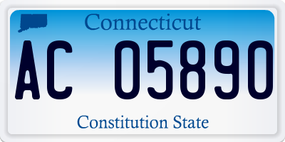 CT license plate AC05890