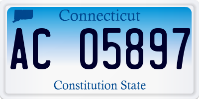 CT license plate AC05897