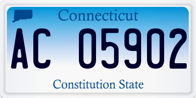 CT license plate AC05902