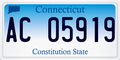 CT license plate AC05919