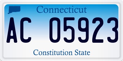 CT license plate AC05923