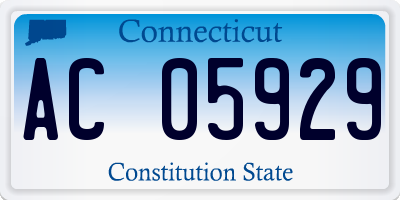 CT license plate AC05929