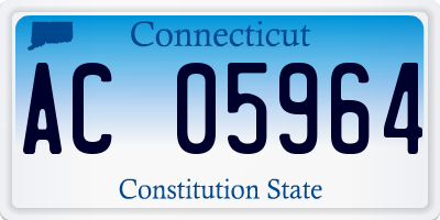 CT license plate AC05964