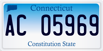 CT license plate AC05969