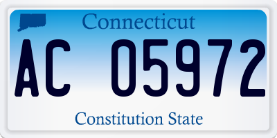 CT license plate AC05972