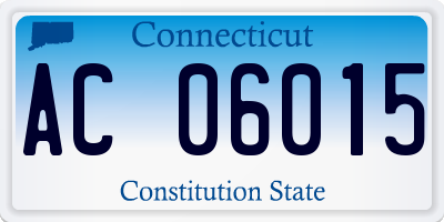 CT license plate AC06015