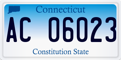 CT license plate AC06023