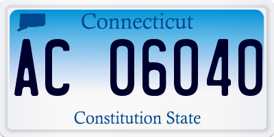 CT license plate AC06040