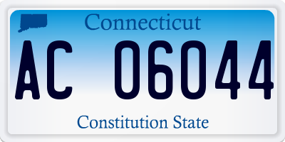 CT license plate AC06044