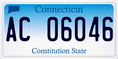 CT license plate AC06046