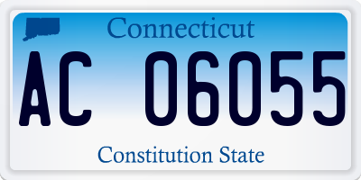 CT license plate AC06055