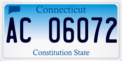 CT license plate AC06072
