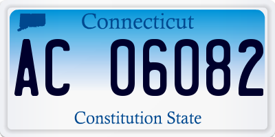 CT license plate AC06082