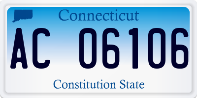 CT license plate AC06106