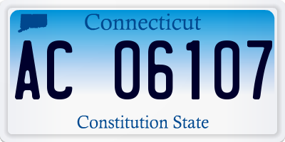 CT license plate AC06107