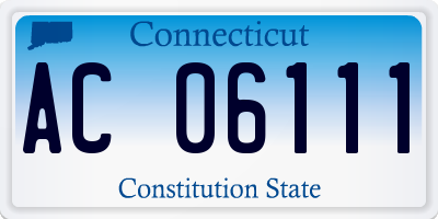 CT license plate AC06111