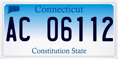 CT license plate AC06112