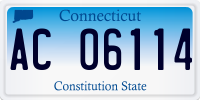 CT license plate AC06114