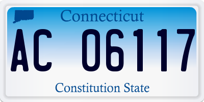 CT license plate AC06117