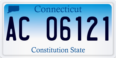 CT license plate AC06121