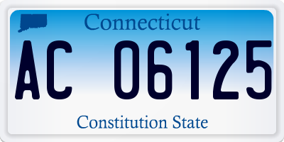 CT license plate AC06125