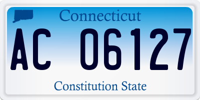 CT license plate AC06127