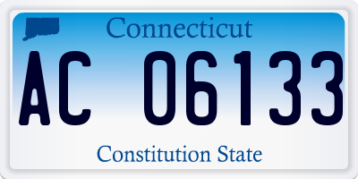 CT license plate AC06133