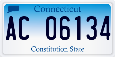 CT license plate AC06134