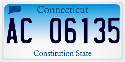 CT license plate AC06135