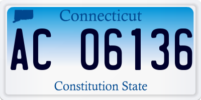 CT license plate AC06136