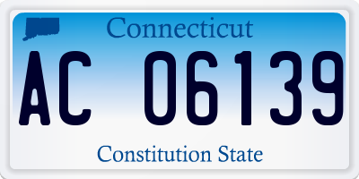 CT license plate AC06139