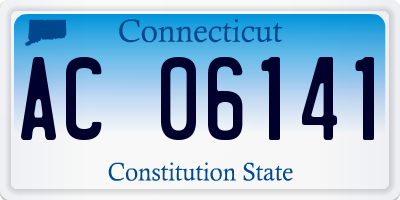 CT license plate AC06141