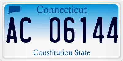 CT license plate AC06144