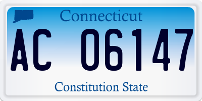 CT license plate AC06147