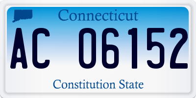 CT license plate AC06152