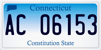 CT license plate AC06153