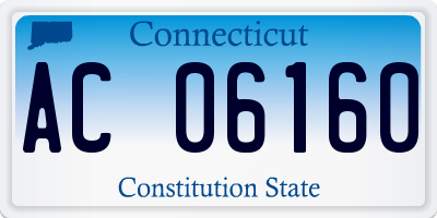 CT license plate AC06160